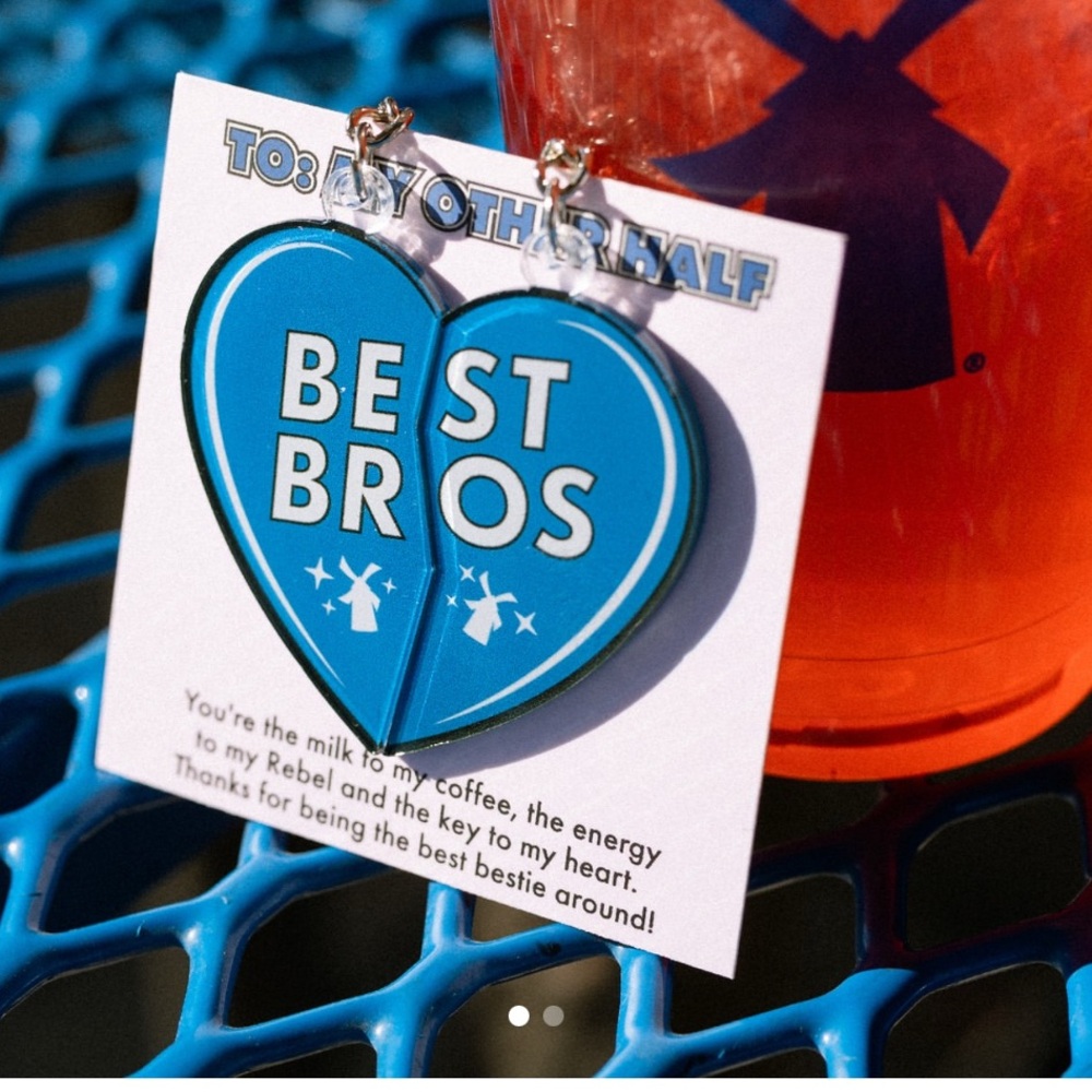 Dutch Bros “Best Bros” Keychain Set | Coffee Lover BFF Gift | New